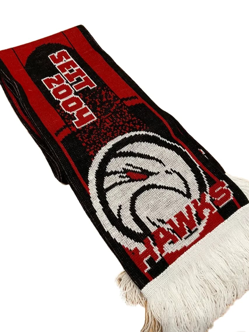Hawks Schal rot-schwarz