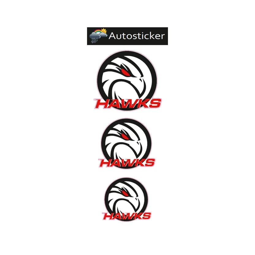 ESC Hassfurt - Hawks - Autosticker (3 Stück)