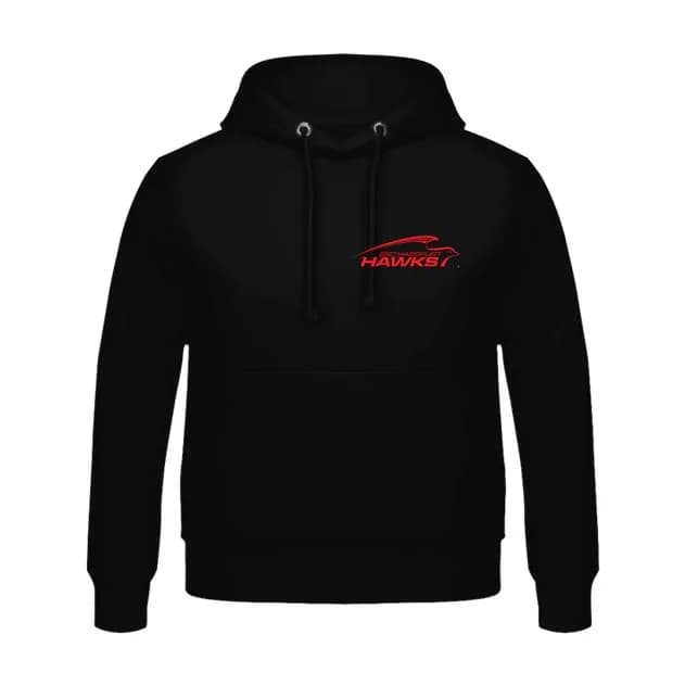 ESC Hassfurt - Hoodie Schwarz / Logo Rot #8