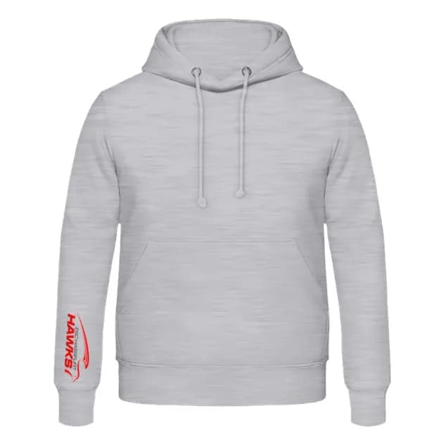 ESC Hassfurt - Hoodie Grau / HAWKS Logo Schwarz #11