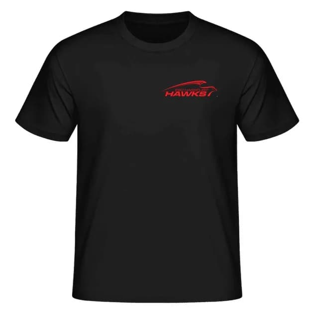 ESC Hassfurt - T-Shirt Schwarz / Druck Rot  #2